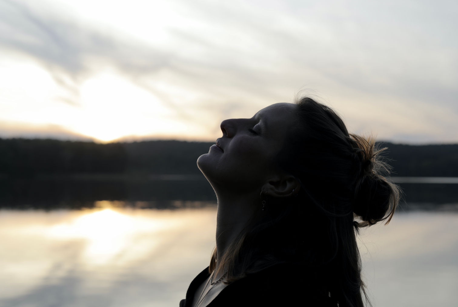Giulia bei Sonnenuntergang
